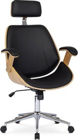 Elegáns Vezetői Forgószék Aranytölgy/Fekete Színben. FABIAN