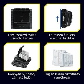 Pontaqua Blackfish automata, akkumulátoros medencetakarító robot