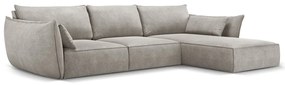 Világosszürke sarokkanapé (jobb oldali) Vanda – Mazzini Sofas