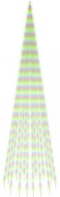 karácsonyfa zászlórúdon 1134 színes LED-del 800 cm