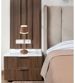 Globo 58433R - LED Dimmelhető asztali lámpa RIDLEY LED/4,6W/3,7V 3000K barna