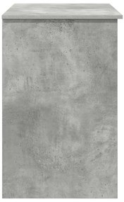 íróasztal tárolóval beton szürke 90x49.5x75 cm Mérnöki fa
