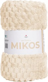 Mikos bolyhos dombornyomott takaró 160x200 bézs