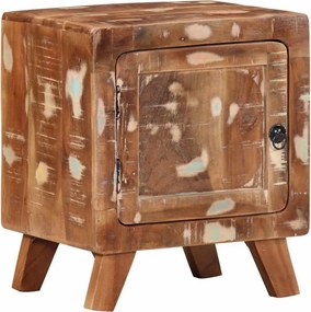 vidaXL éjjeliszekrény 40x32x46 cm tömör újrahasznosított fa