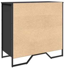 fekete szerelt fa cipőszekrény 80 x 38 x 78 cm