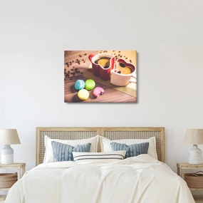 Kávé és a macaroon képe (70x50 cm)