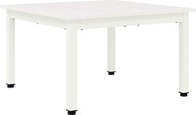vidaXL Dohányzóasztal Fehér 60 x 60 x 36 cm Tömör fenyőfa