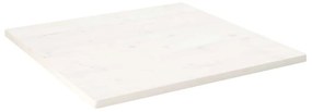 fehér tömör fenyőfa ovális asztallap 80x80x2,5 cm