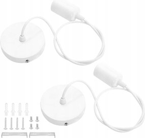 Zhiqin 2 fém lámpa függeszték E27 kábel