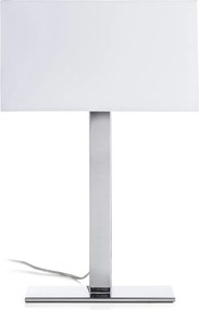 RENDL PLAZA M stolní bílá chrom 230V LED E27 15W