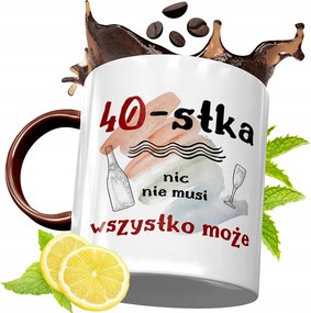 Bordó Bögre 40 Születésnapra Ajándék fényképes nyomtatással