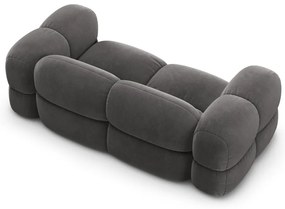 Szürke bársony kanapé 210 cm Loretto – Cosmopolitan Design