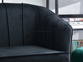 Fotel Etimee F (fekete + arany). Akció -15%. 1110029