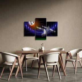A kép egy futballista egy ugrás (90x60 cm)