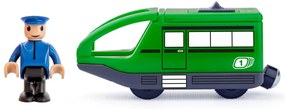 Woody Modern villanymotor a vasúti pályára, zöld