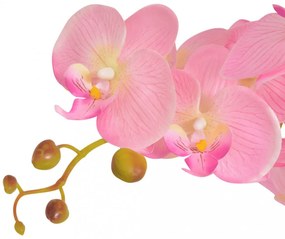 műorchidea virágcseréppel 65 cm rózsaszín