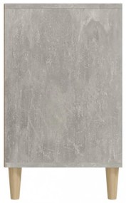 betonszürke szerelt fa cipőszekrény 102x36x60 cm