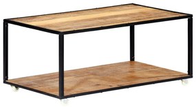 vidaXL tömör újrahasznosított fa dohányzóasztal 90 x 50 x 40 cm