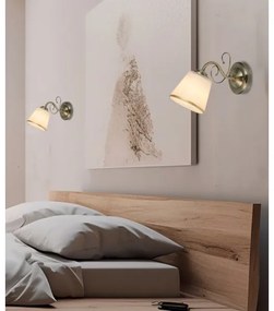 Fali lámpa LOSANNA 1xE14/40W/230V sárgaréz