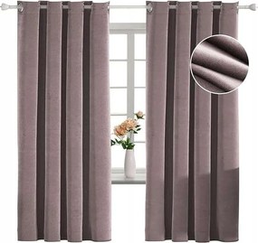 Velúr sötétítő függöny 140x180cm Szín Rózsaszín 2 db-os szett
