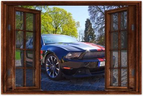 Poszterek 90x60 Ford Mustang csíkokkal
