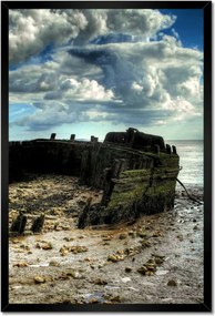 Poszterek keretben 40x60 Horgászcsónak roncsa