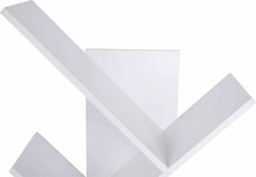 Könyvespolc, fehér, BAKI NEW TYP 2