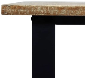 tömör akácfa étkezőasztal 200x90x75 cm