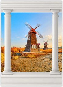 Poszterek 50x70 Fa szélmalom