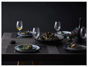 Fekete kőedény desszertes tányér ø 21 cm Gastro Grey/Grey – Bitz