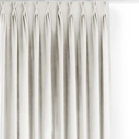 Krémszínű bársony dimout (részleges sötétítő) függöny 200x250 cm Velto – Filumi