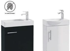 Erga Kim, fali WC szekrény 50x23x60 cm + kerámia mosogató 50 cm, craft tölgy, ERG-207-D-05017+1430