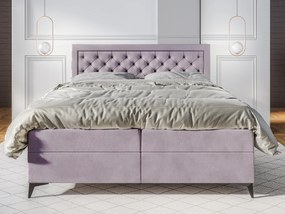 Egyszemélyes ágy Boxspring 120 cm Lavande (levendula) (matraccal és tárolóhellyel). Akció -16%. 1043405