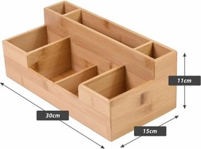 Irodaszer-szervező bambusz 30 x 15 x 11 cm