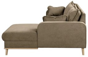 Világosbarna sarokkanapé (jobb oldali) Beata – Ropez