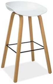 Sting bårszék, fehér / tölgy