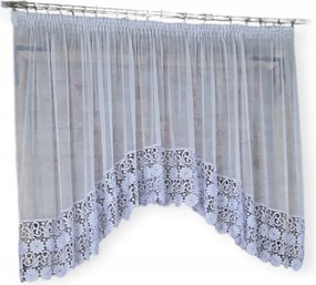 Kész függöny 300x180 íves napellenző,g:30cm virág