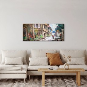 Fülöp-szigeteki falu képe, Ázsia (120x50 cm)