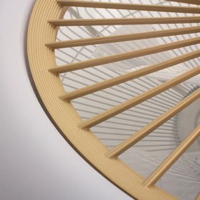 LED Dimmelhető mennyezeti lámpa ventilátorral ZEPHYR LED/48W/230V arany + távirányító