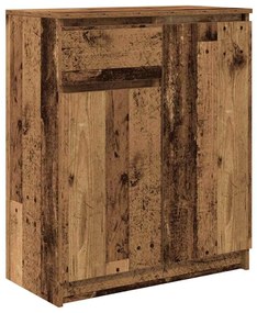 antik fa szerelt fa tálalószekrény fiókos 71x35x84 cm