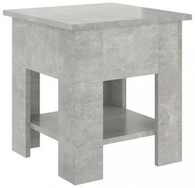 betonszürke szerelt fa dohányzóasztal 40x40x42 cm