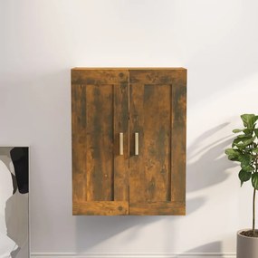 füstös tölgy színű szerelt fa faliszekrény 69,5 x 32,5 x 90 cm