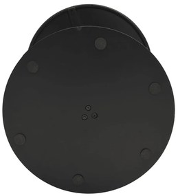 fekete acél kerek kerti asztal Ø60 x 105 cm