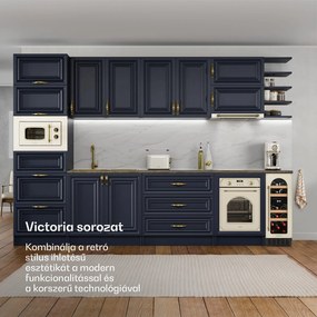 Klarstein Vinovilla Victoria 17 Duo borhűtő, 2 hűtési zóna, Touch control, 17 palack, 4 polc