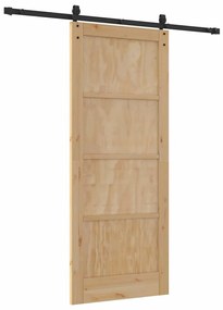 Csúszó ajtó Egyéb ORKDAL Természetes és fekete 83 x 202 cm