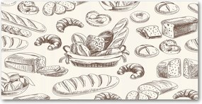 Fotó kép edzett üveg Kenyér 140x70