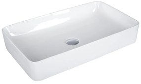 EROS SLIM 2 - PULTRA ültethető - Top Counter - porcelán mosdó - 61 x 35 x 11 cm