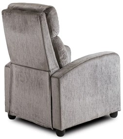 TV és Relaxfotel Szürke Bársony Kárpittal. DANNY