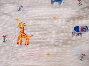 Krepp ágynemű kiságyhoz Renforcé KIS SZAFARI színes Ágyneműhuzat mérete: 45 x 65 cm | 90 x 140 cm