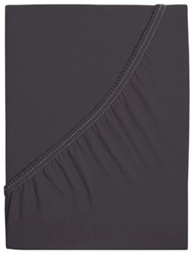 Jersey lepedő kiságyba EXCLUSIVE 70x140 cm antracitszürke